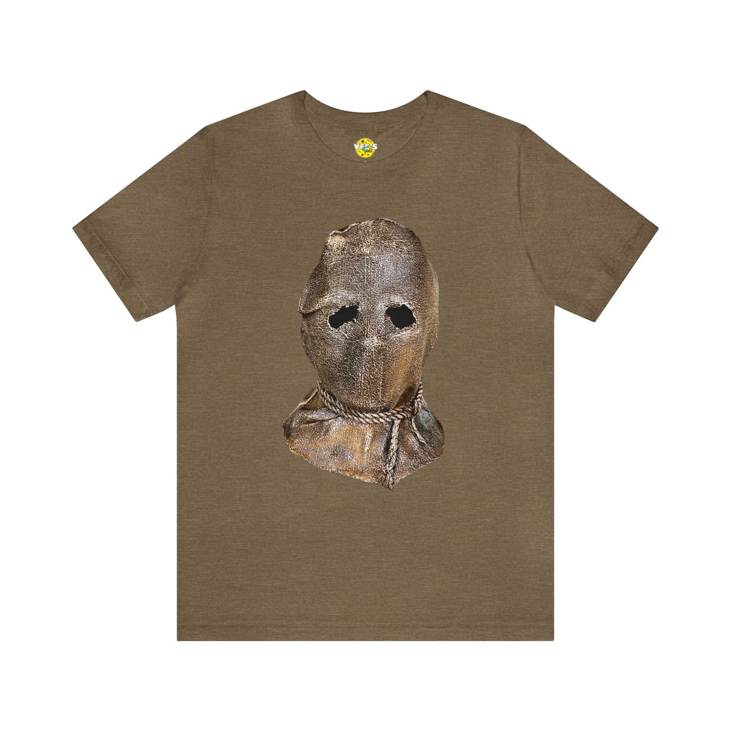 Halloween Jason's Sack Mask Short Sleeve T-Shirt - Friday the 13th Horror Icon Tee, Classic Slasher Graphic Shirt