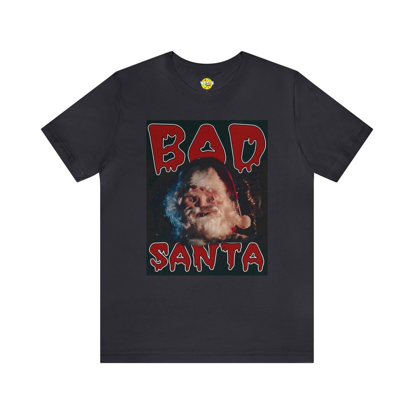 Holiday Scary Santa Mask tshirt - Christmas Crypt Keeper Santa tshirt - Christmas Ghoul Santa Mask tshirt - Christmas Creepy Santa Mask tee