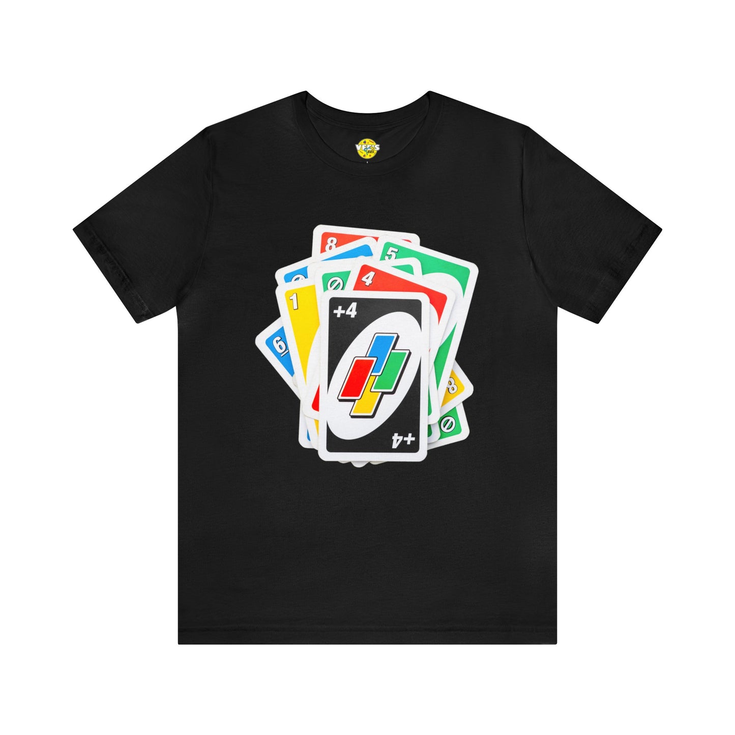 Uno Card Game TShirt - Fun Draw 4 Stack Design - Card Game Tee - Draw 4 TShirt