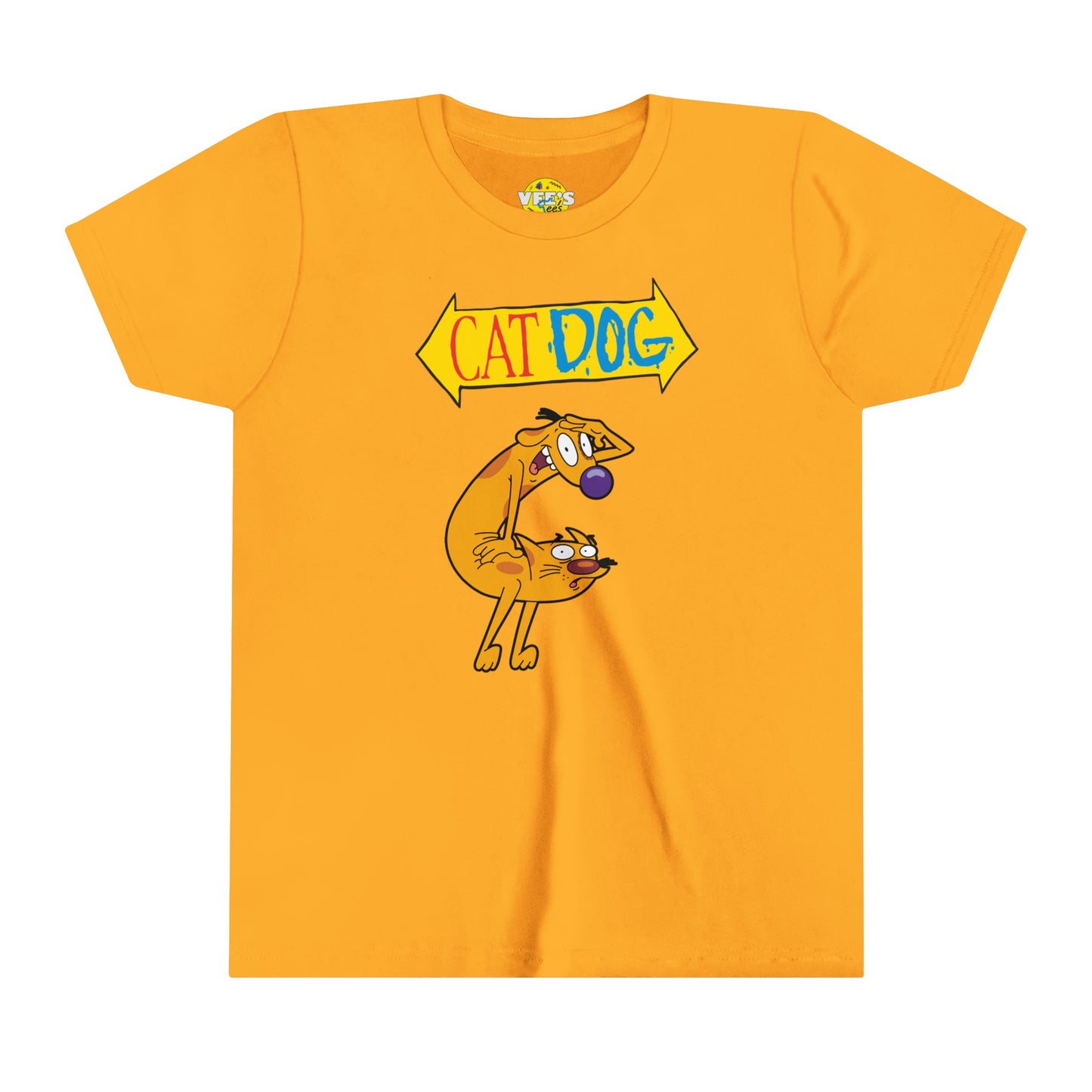 CatDog Kids' Graphic T-Shirt, 90s Cartoon Nostalgia Shirt