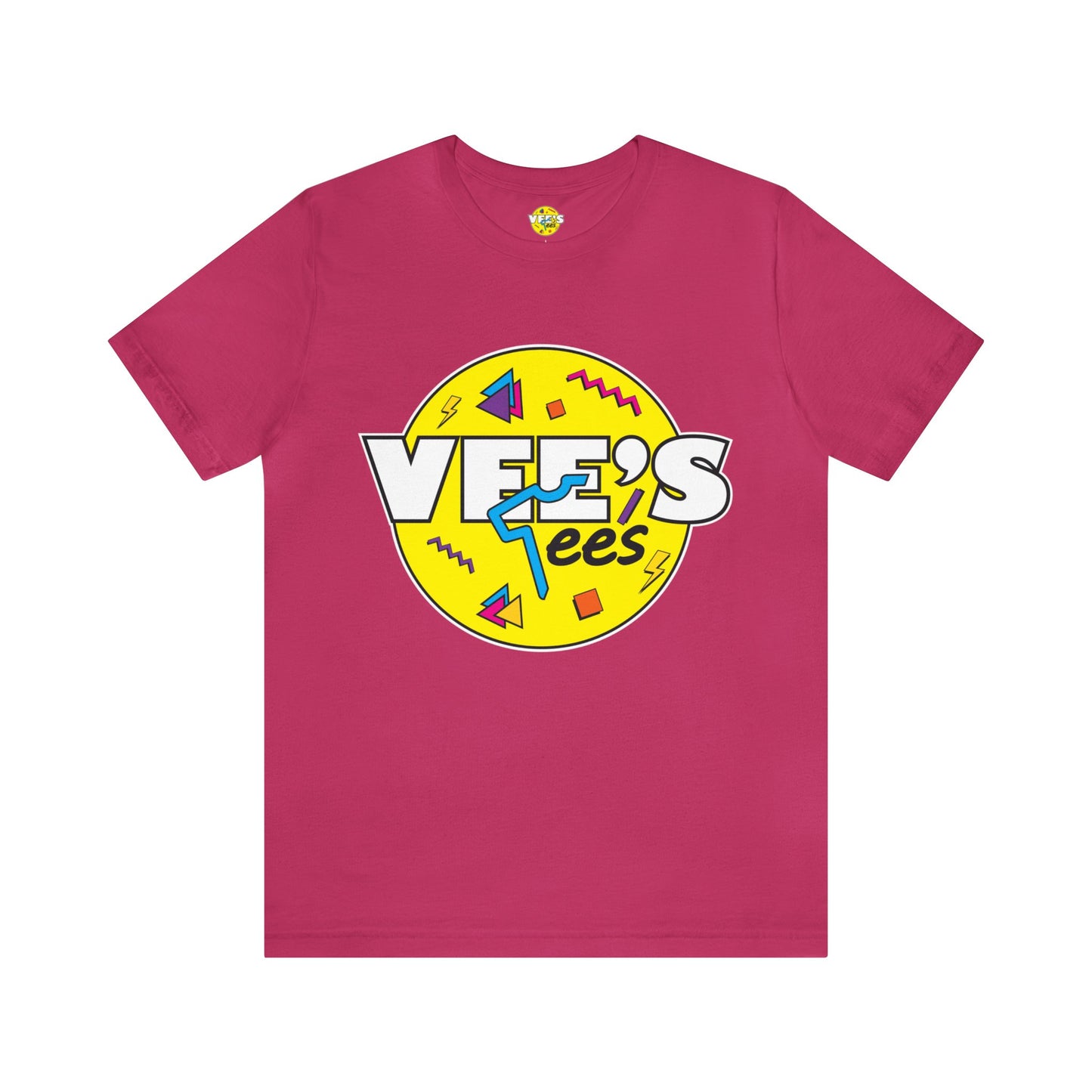 VeesTees Logo Short Sleeve T-Shirt - Classic Brand Tee, Stylish Graphic Shirt