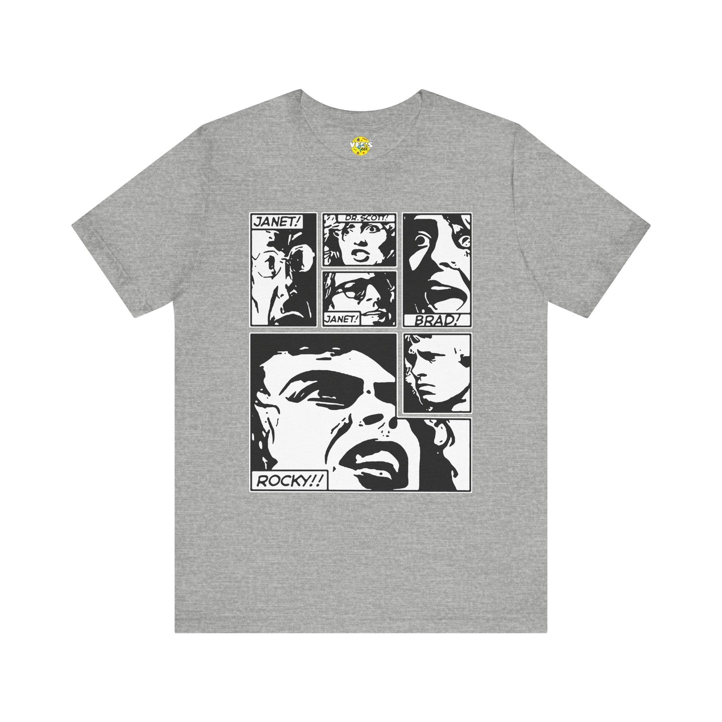 Halloween Rocky Horror Picture Show Cast Comic Book Short Sleeve T-Shirt
