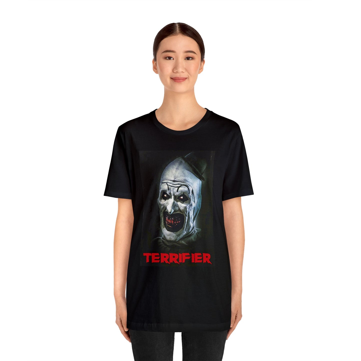 Halloween Terrifier Short Sleeve T-Shirt - Art the Clown Tee - Horror Movie Shirt