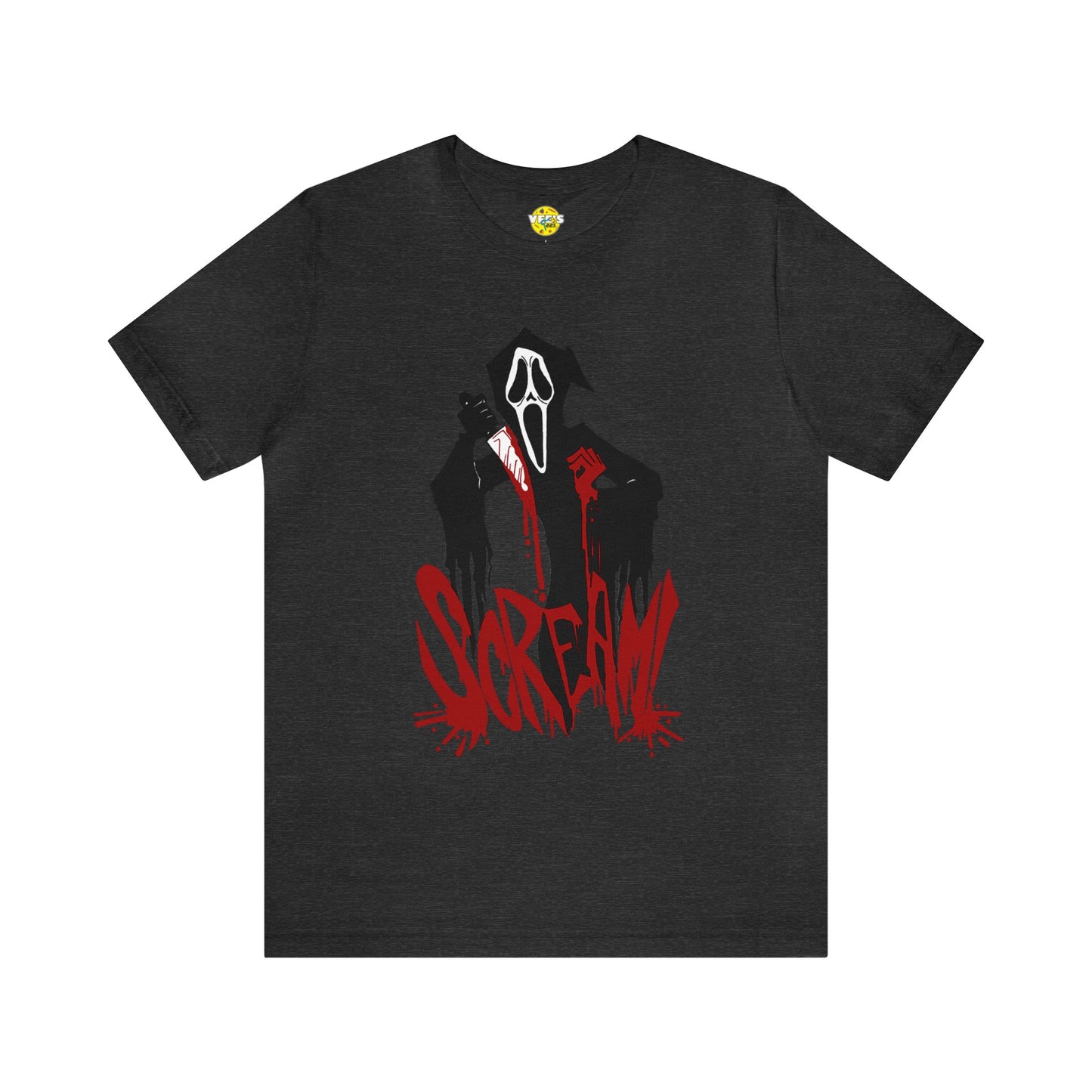 Halloween Ghostface Short Sleeve T-Shirt - Scream Movie Inspired Tee, Horror Icon Graphic Shirt