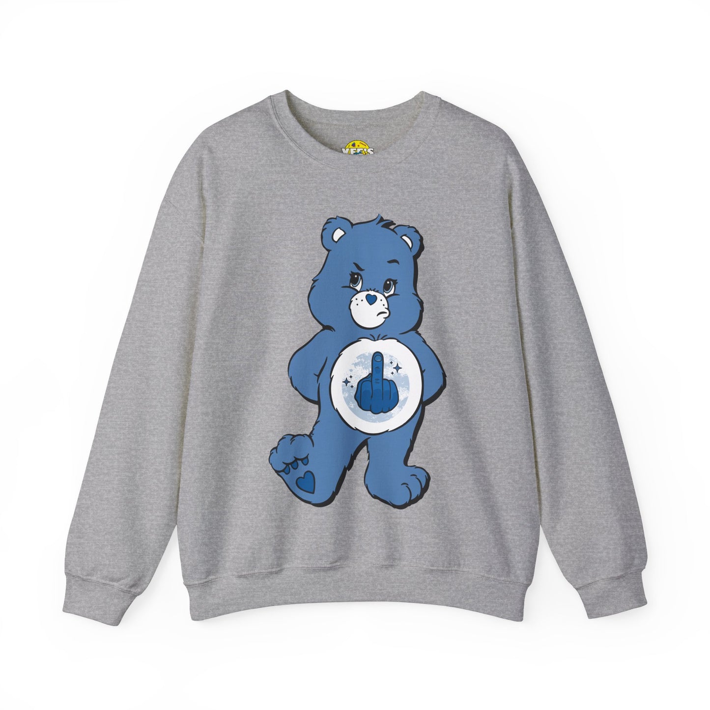 Grumpy Bear Middle Finger Sweatshirt - Adult Care Bears