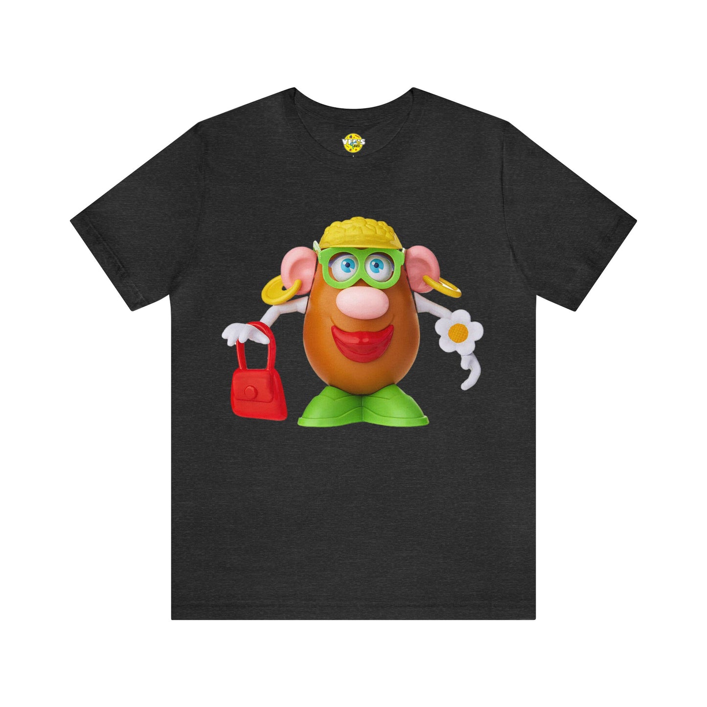 Classic Mrs. Potato Head Retro Tee - Vintage Nostalgic Retro Iconic Childhood Character Shirt - Valentines Day Couple Toy Enthusiast Tshirt