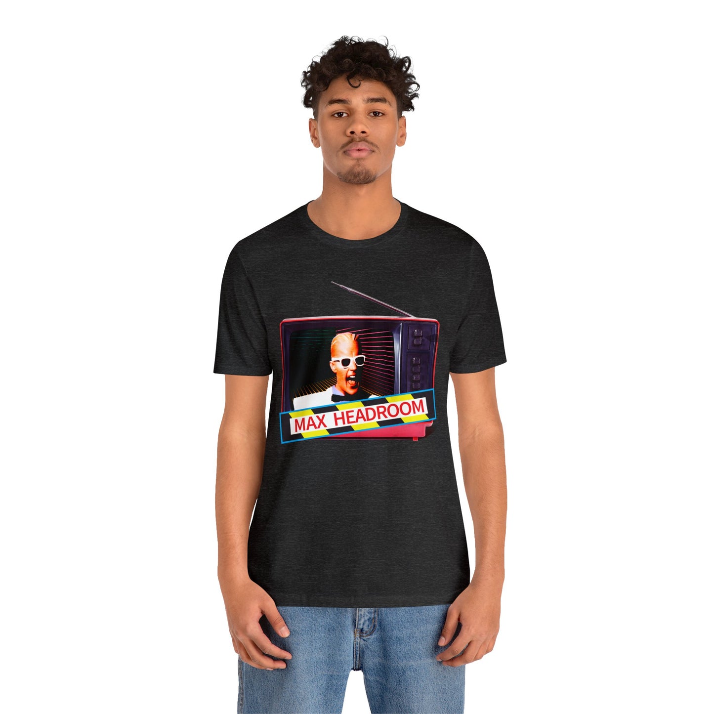 Max Headroom Retro TV Vibes Short Sleeve T-Shirt - Vintage Cyberpunk Tee