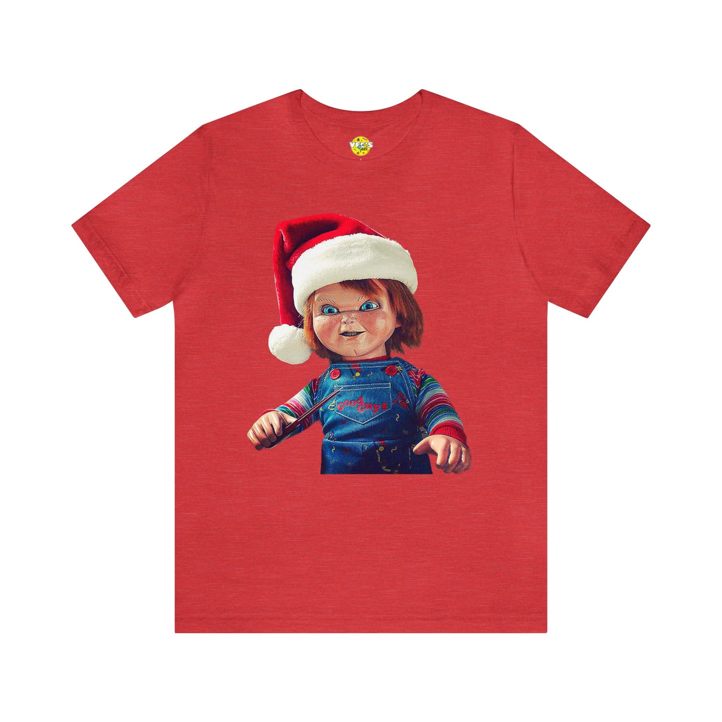 Yuletide Chucky Holiday Short Sleeve T-Shirt - Festive Horror Christmas Tee