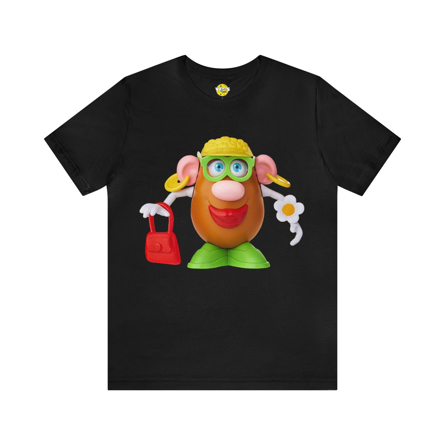 Classic Mrs. Potato Head Retro Tee - Vintage Nostalgic Retro Iconic Childhood Character Shirt - Valentines Day Couple Toy Enthusiast Tshirt