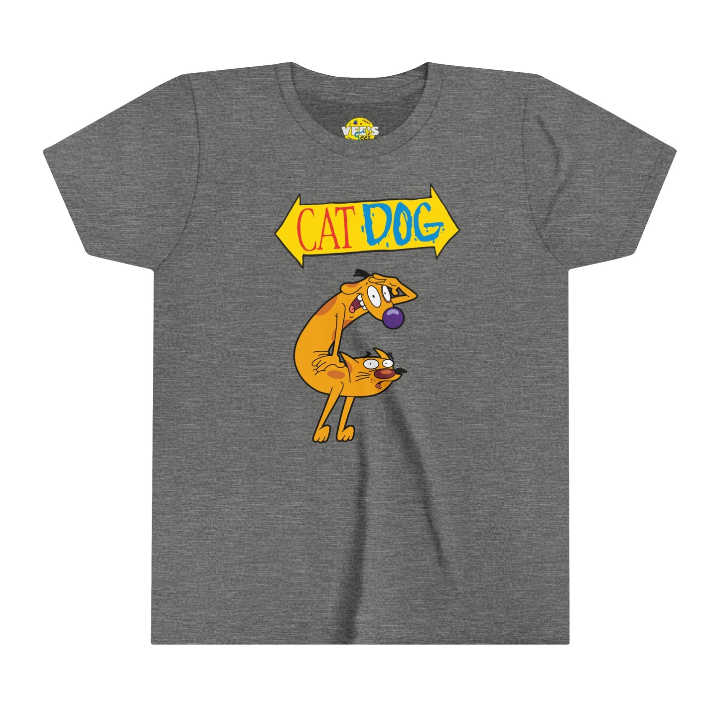 CatDog Kids' Graphic T-Shirt, 90s Cartoon Nostalgia Shirt