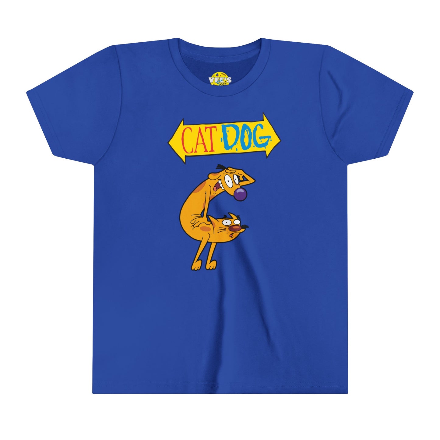 CatDog Kids' Graphic T-Shirt, 90s Cartoon Nostalgia Shirt