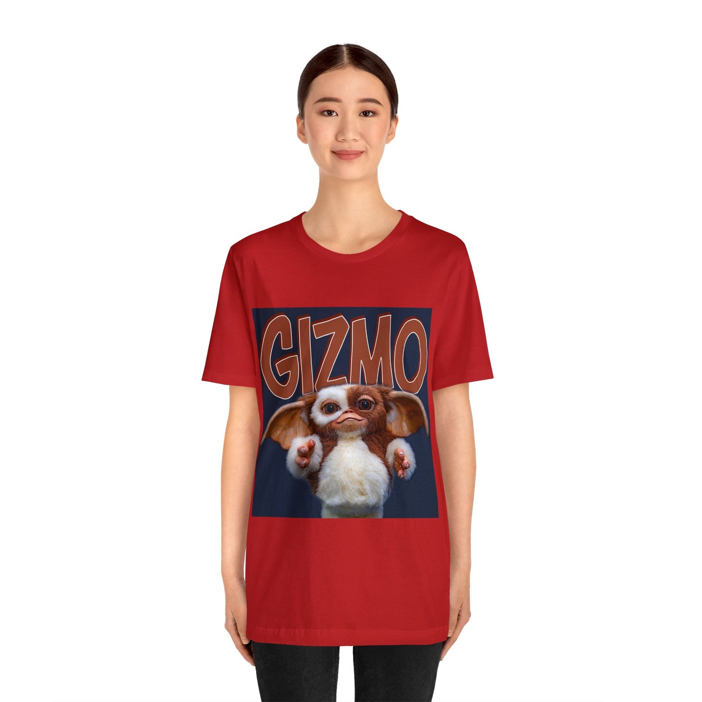 Halloween Gizmo from Gremlins Short Sleeve T-Shirt - Cute Mogwai Graphic Tee, 80s Movie Nostalgia Shirt