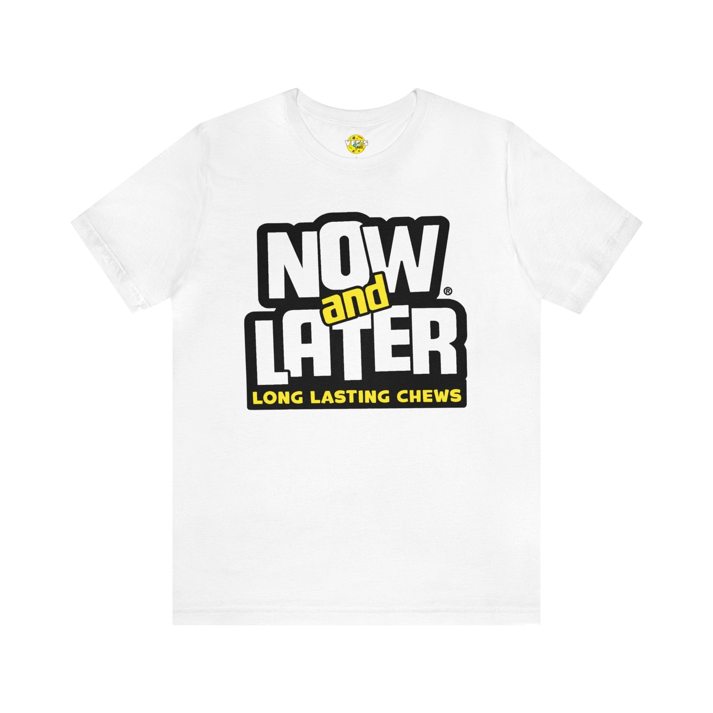 90s Nostalgia - Now and Later Logo Short Sleeve T-Shirt - Retro Now and Later Candy Logo