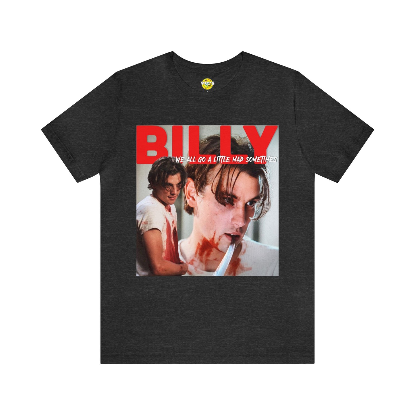 Halloween Billy Loomis Scream Short Sleeve T-Shirt - Classic Horror Movie Fan Tee, Retro Ghostface Character Graphic Shirt