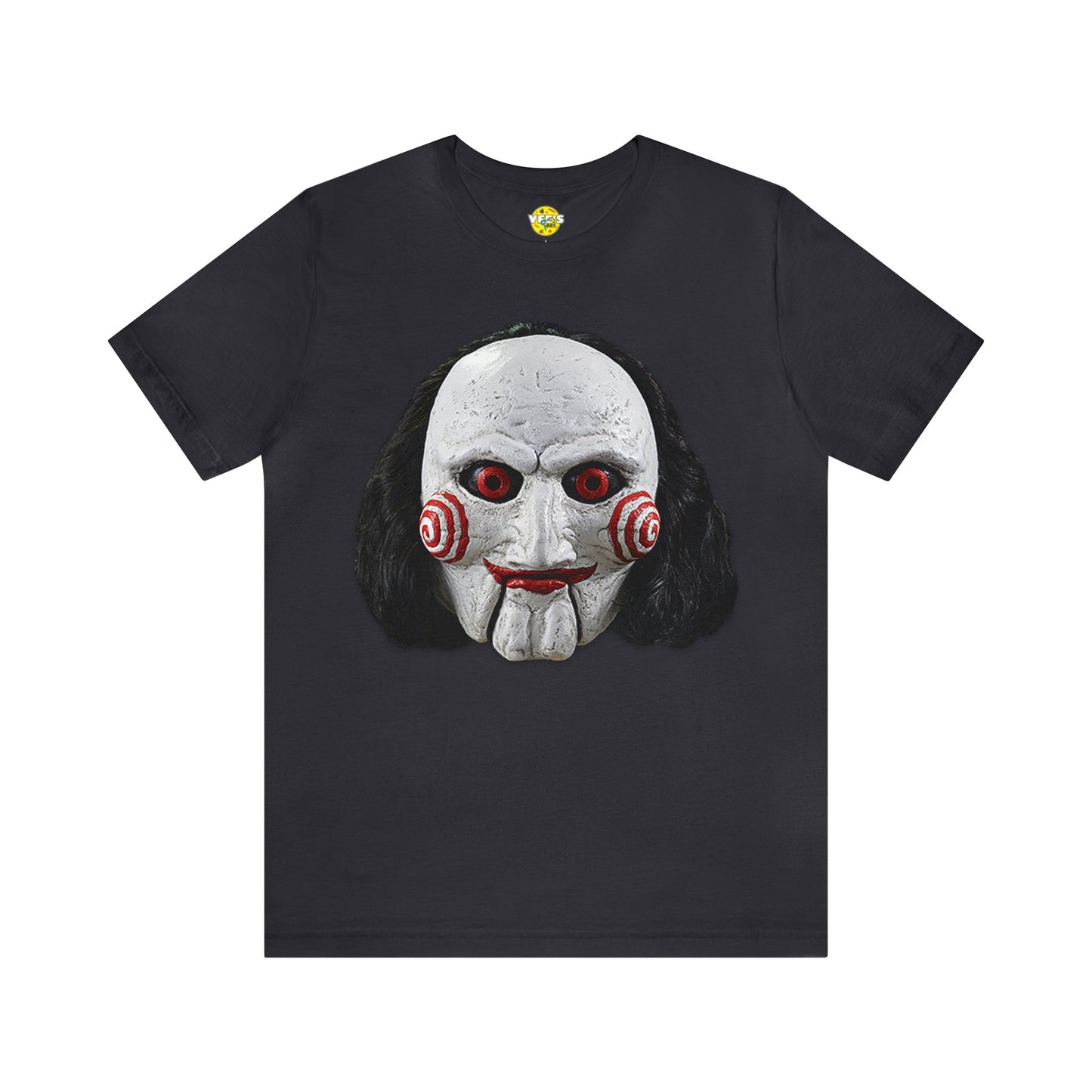 Halloween Billy from SAW Short Sleeve T-Shirt - Horror Icon Tee, Classic Film Graphic Shirt