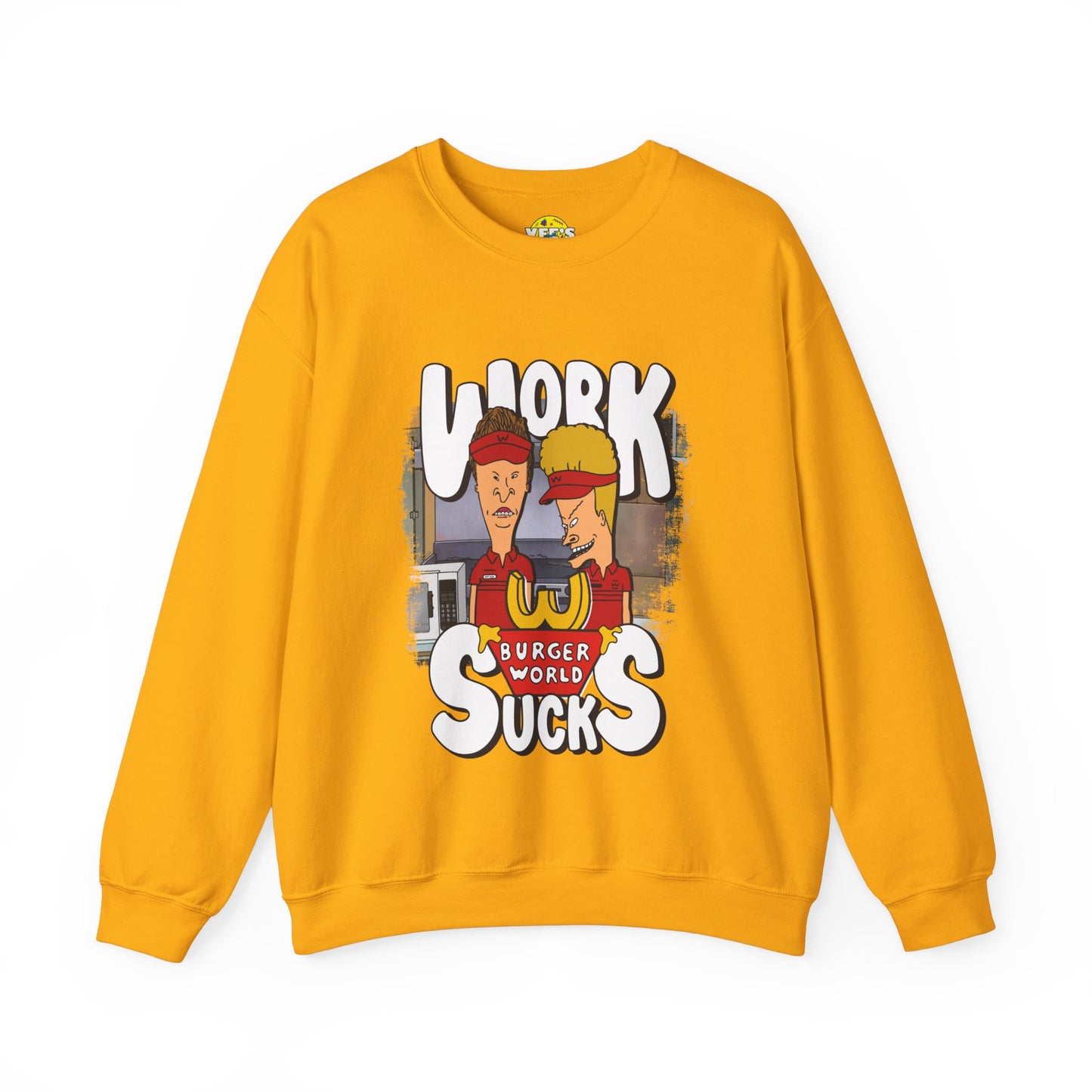 Beavis and Butt-Head Work Sucks Sweatshirt - 90s Nostalgia