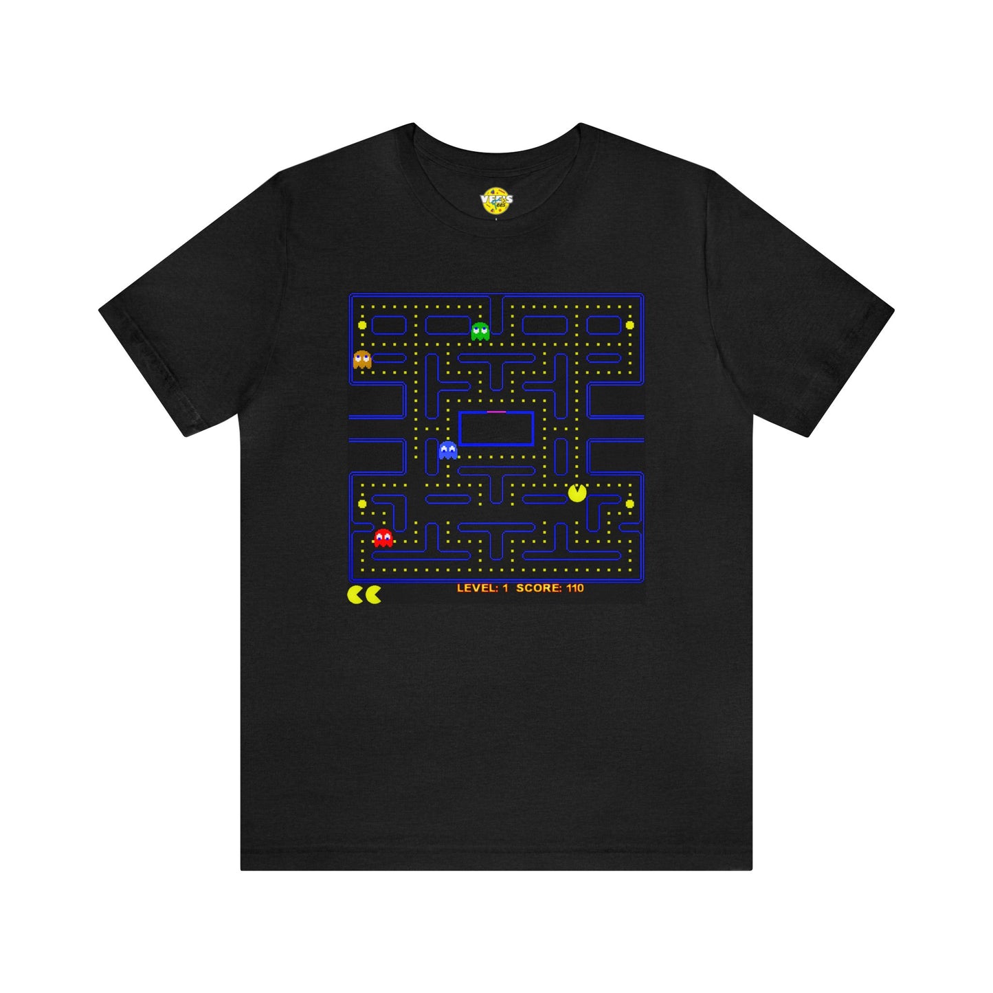 Retro Pac-Man Arcade Game Short Sleeve T-Shirt - Classic Vintage Gamer Tee