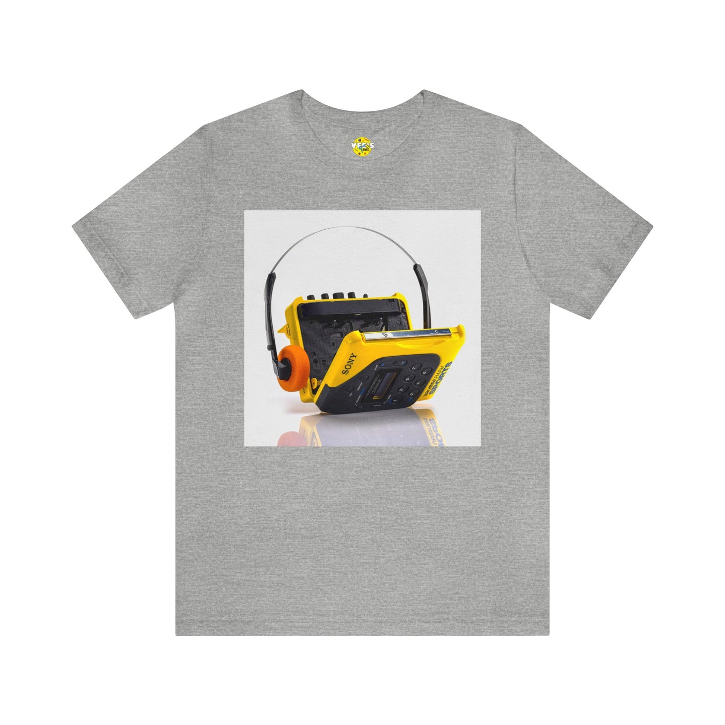 Retro Sony Walkman Cassette Player Short Sleeve T-Shirt - Vintage Music Tee