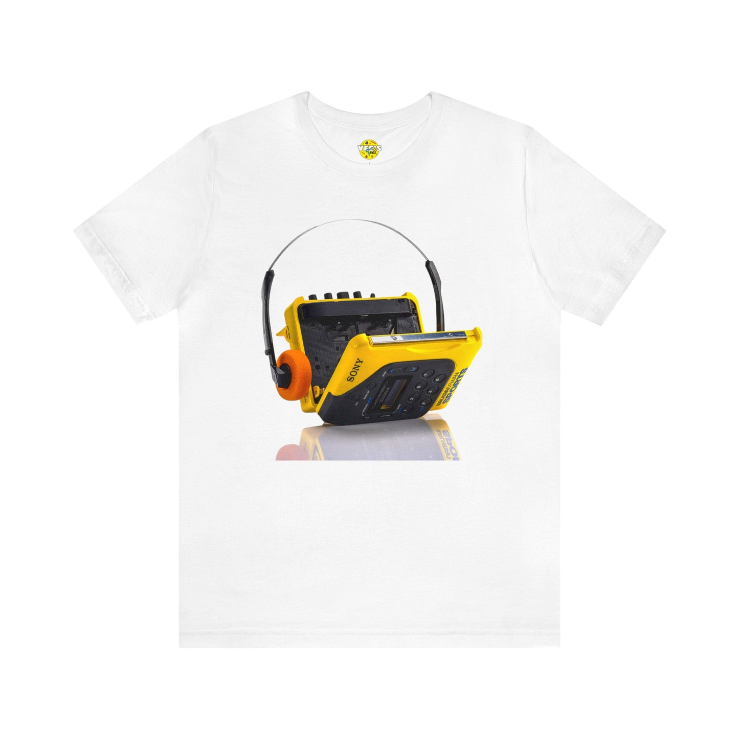 Retro Sony Walkman Cassette Player Short Sleeve T-Shirt - Vintage Music Tee