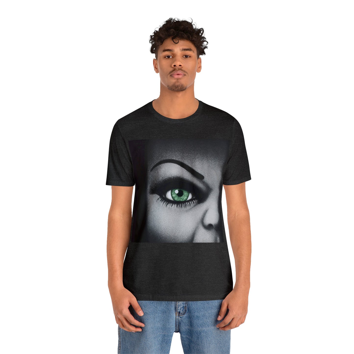 Halloween Bride of Chucky - Tiffany's Face Closeup Short Sleeve T-Shirt - Horror Icon Tee, Classic Movie Graphic Shirt