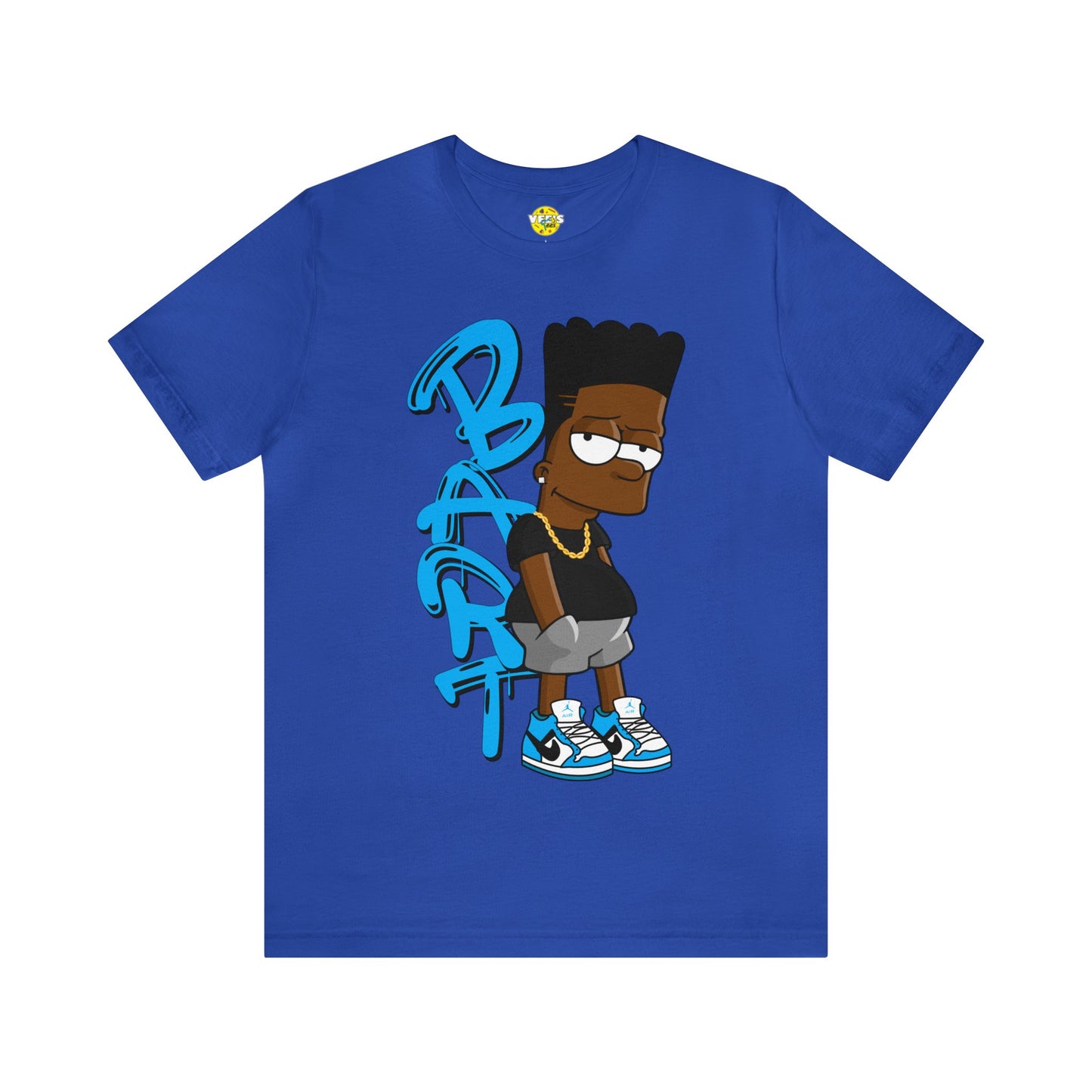 Black Bart Simpson TShirt - Blue, Urban Streetwear, Vintage Cartoon Shirt, Hip Hop Inspired Tee