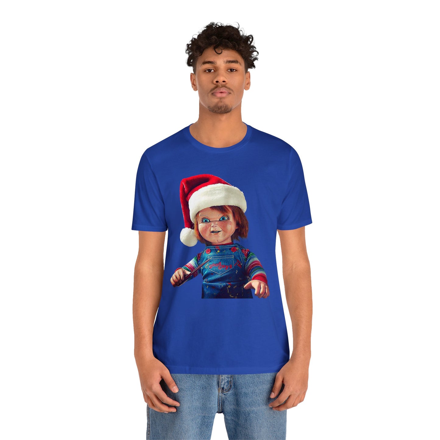 Yuletide Chucky Holiday Short Sleeve T-Shirt - Festive Horror Christmas Tee