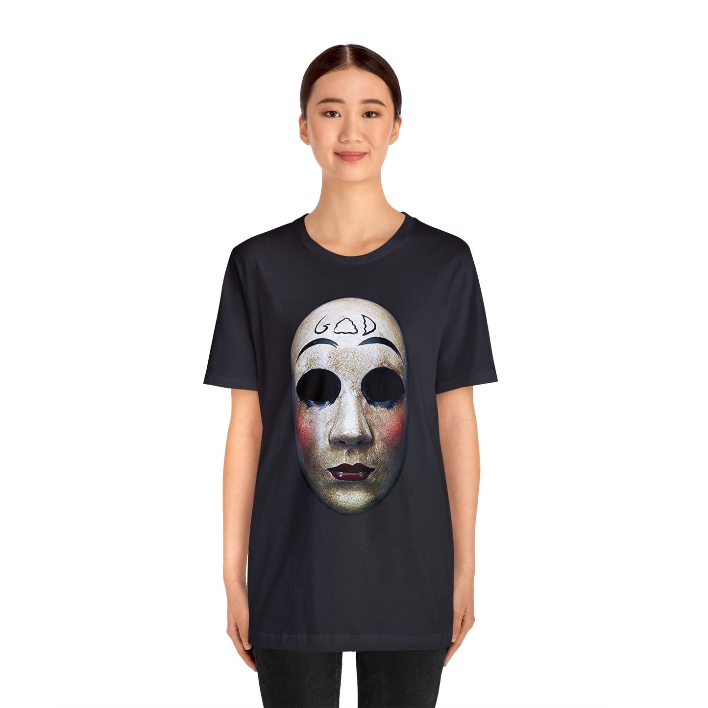 Halloween The Purge God Mask Short Sleeve T-Shirt - Iconic Horror Movie Tee, The Purge Mask Graphic Shirt