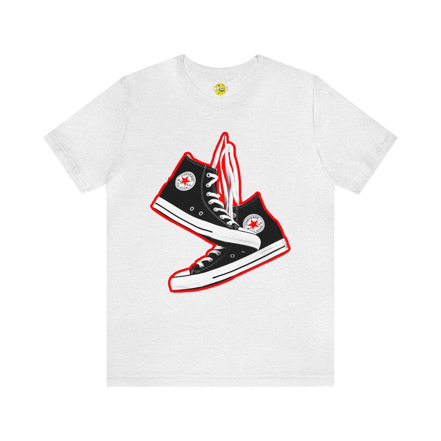 Black Sneakers tshirt - 90s Sneakers tshirt - converse chuck taylor all stars tshirt - High Top Chuck Taylor All Stars Tshirt