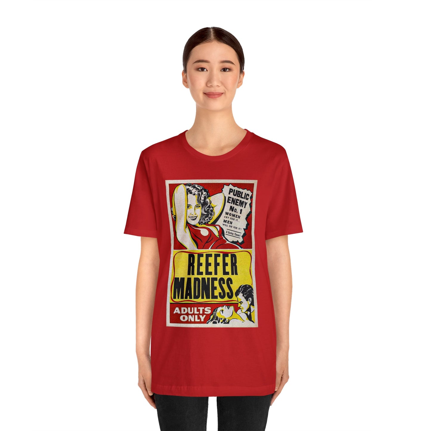 Reefer Madness Movie Poster Short Sleeve T-Shirt - Vintage Stoner Cult Classic Tee