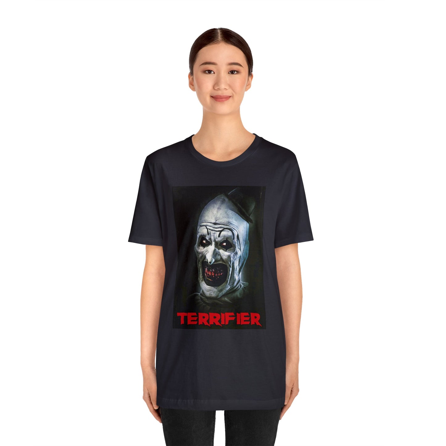 Halloween Terrifier Short Sleeve T-Shirt - Art the Clown Tee - Horror Movie Shirt