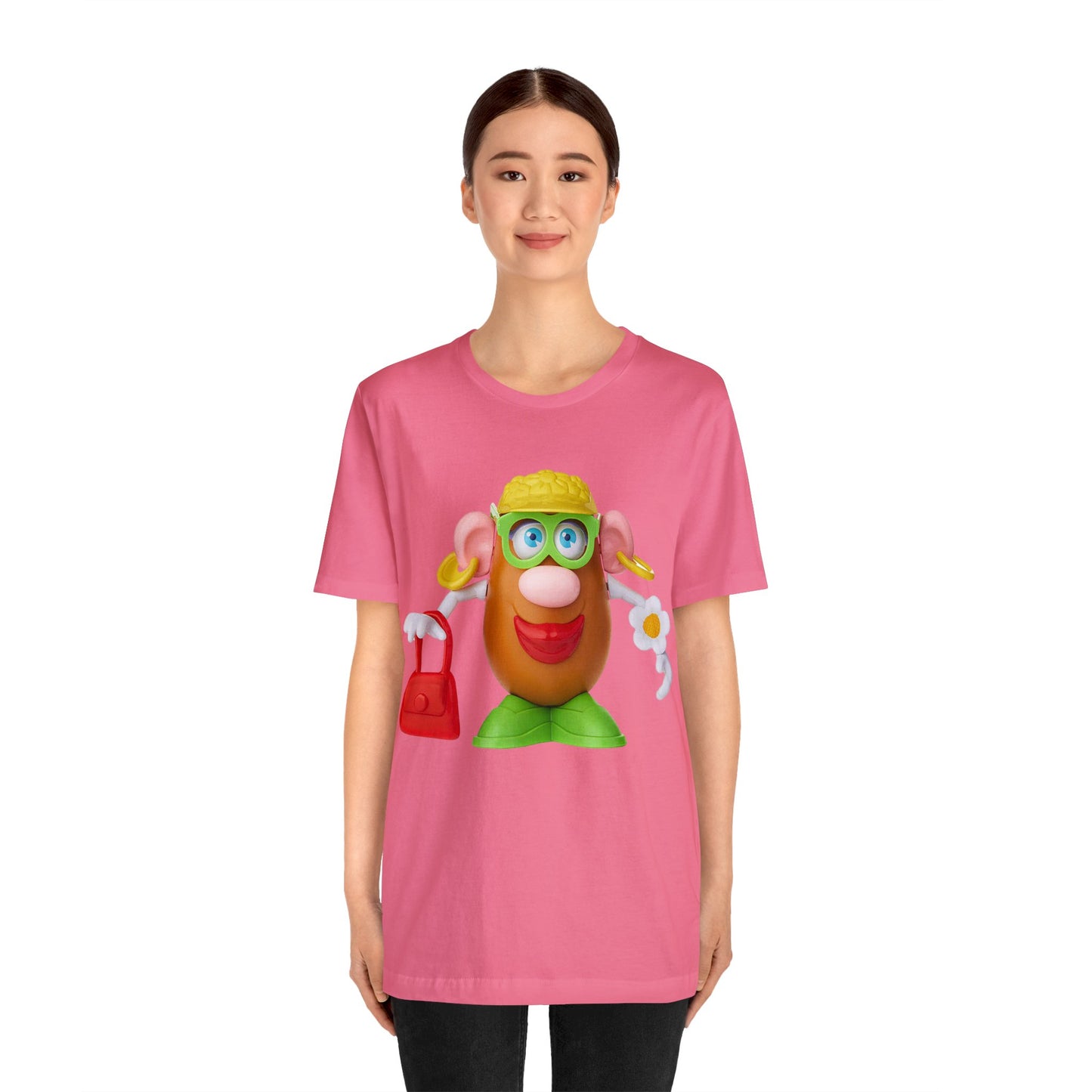 Classic Mrs. Potato Head Retro Tee - Vintage Nostalgic Retro Iconic Childhood Character Shirt - Valentines Day Couple Toy Enthusiast Tshirt