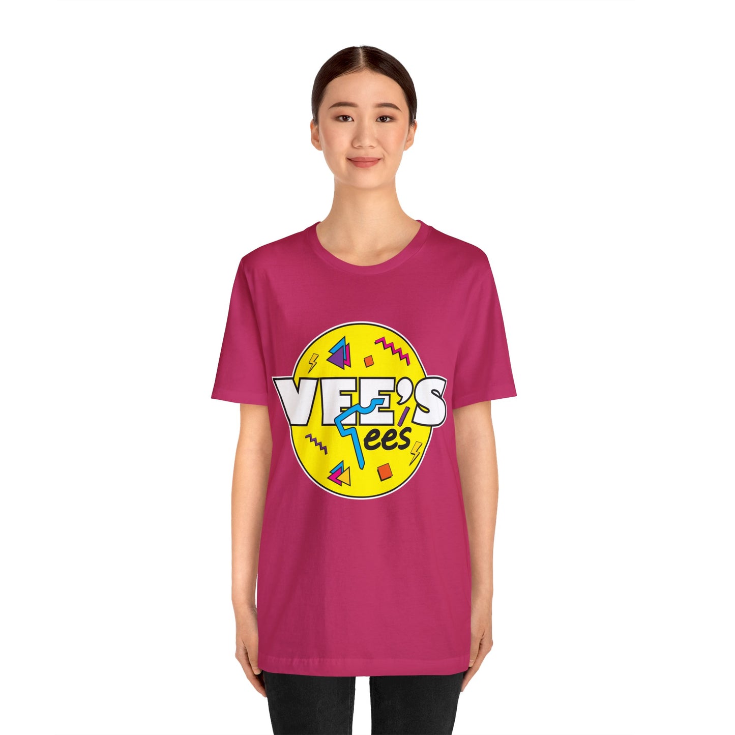 VeesTees Logo Short Sleeve T-Shirt - Classic Brand Tee, Stylish Graphic Shirt