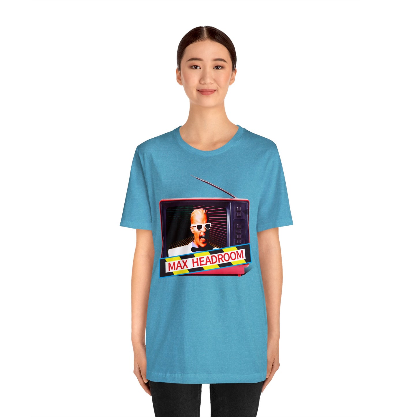 Max Headroom Retro TV Vibes Short Sleeve T-Shirt - Vintage Cyberpunk Tee