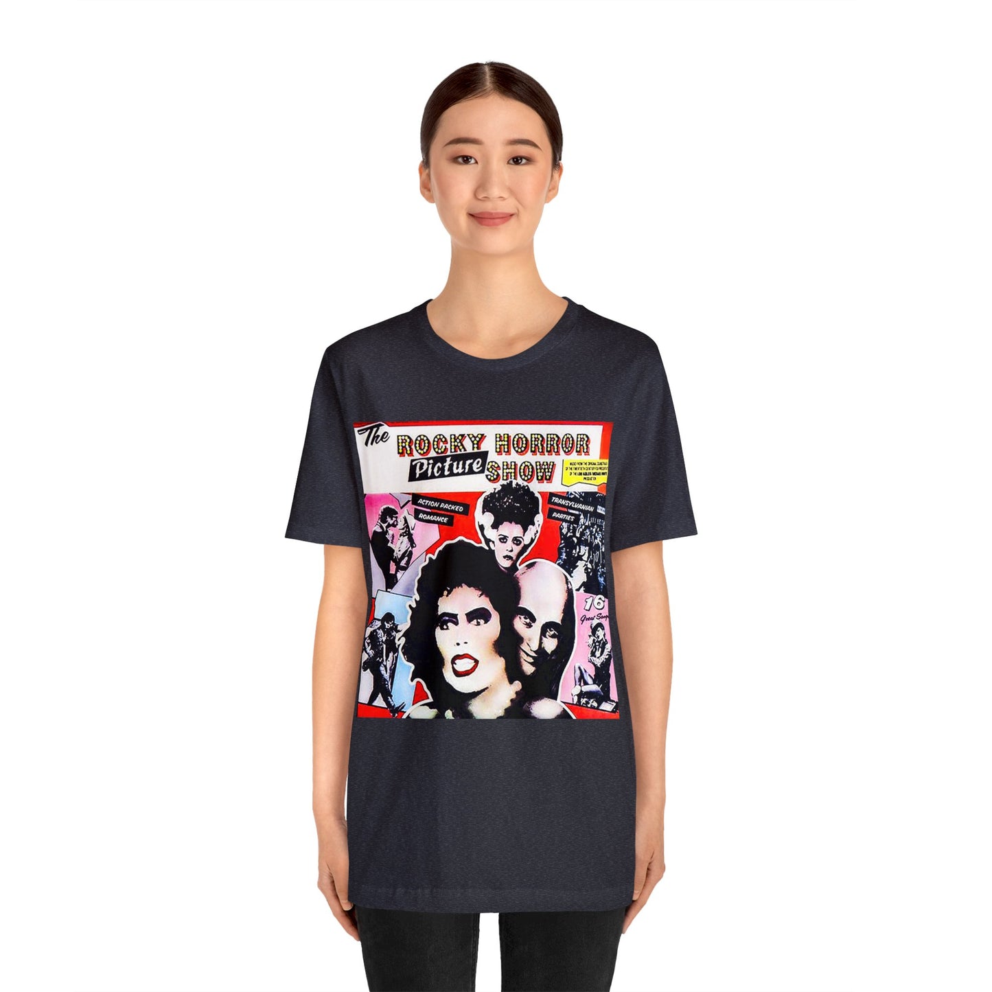 Halloween Rocky Horror Picture Show Album Cover Short Sleeve T-Shirt - Classic Musical Tee - Cult Film Shirt - Time Warp Fan Gift