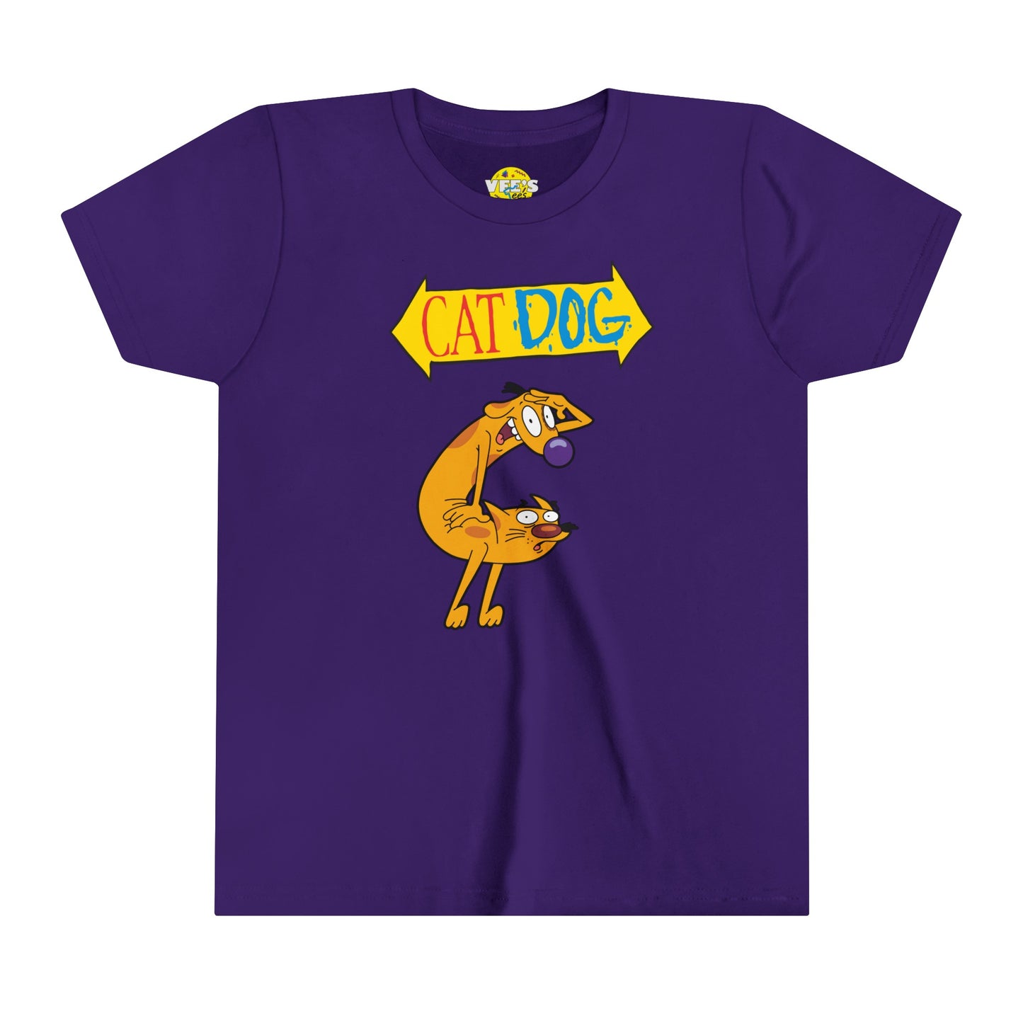 CatDog Kids' Graphic T-Shirt, 90s Cartoon Nostalgia Shirt