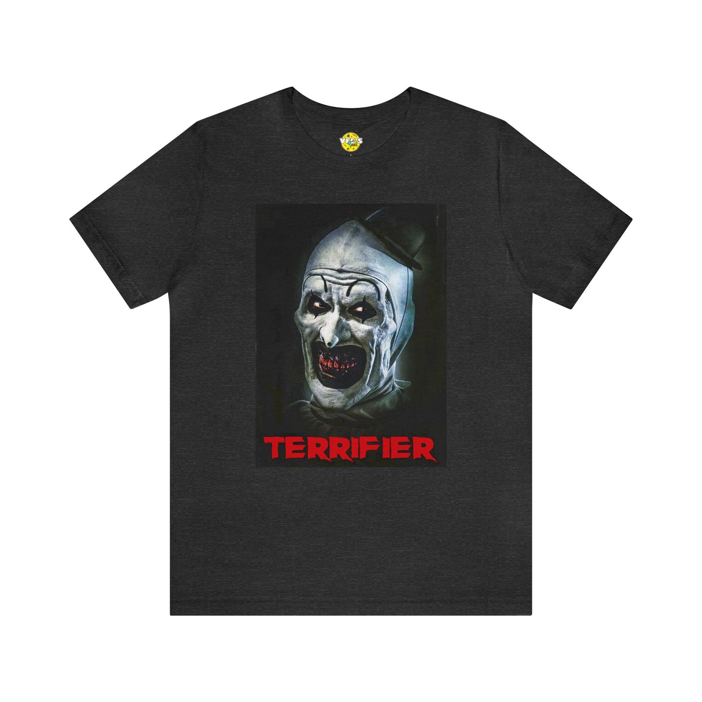 Halloween Terrifier Short Sleeve T-Shirt - Art the Clown Tee - Horror Movie Shirt