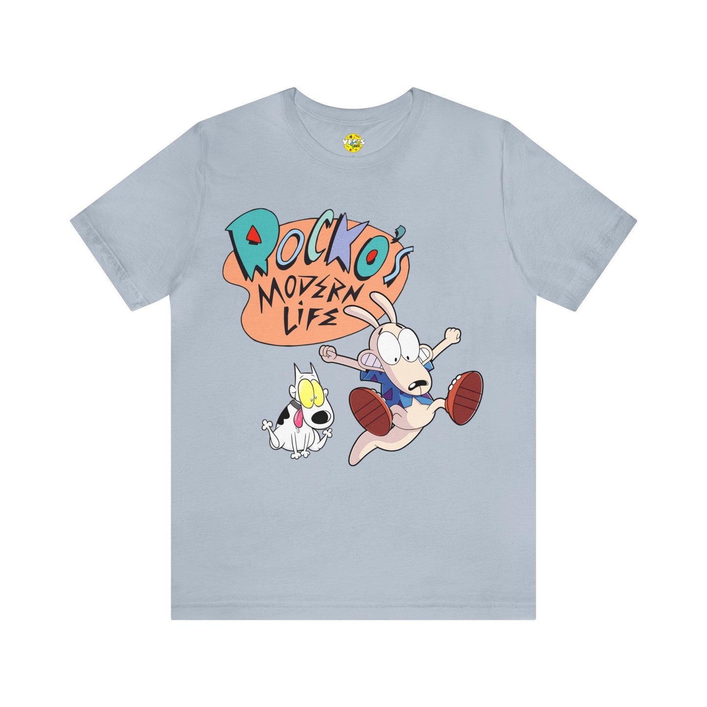 Rockos Modern Life Retro Short Sleeve T-Shirt - Cartoon Nostalgia Tee