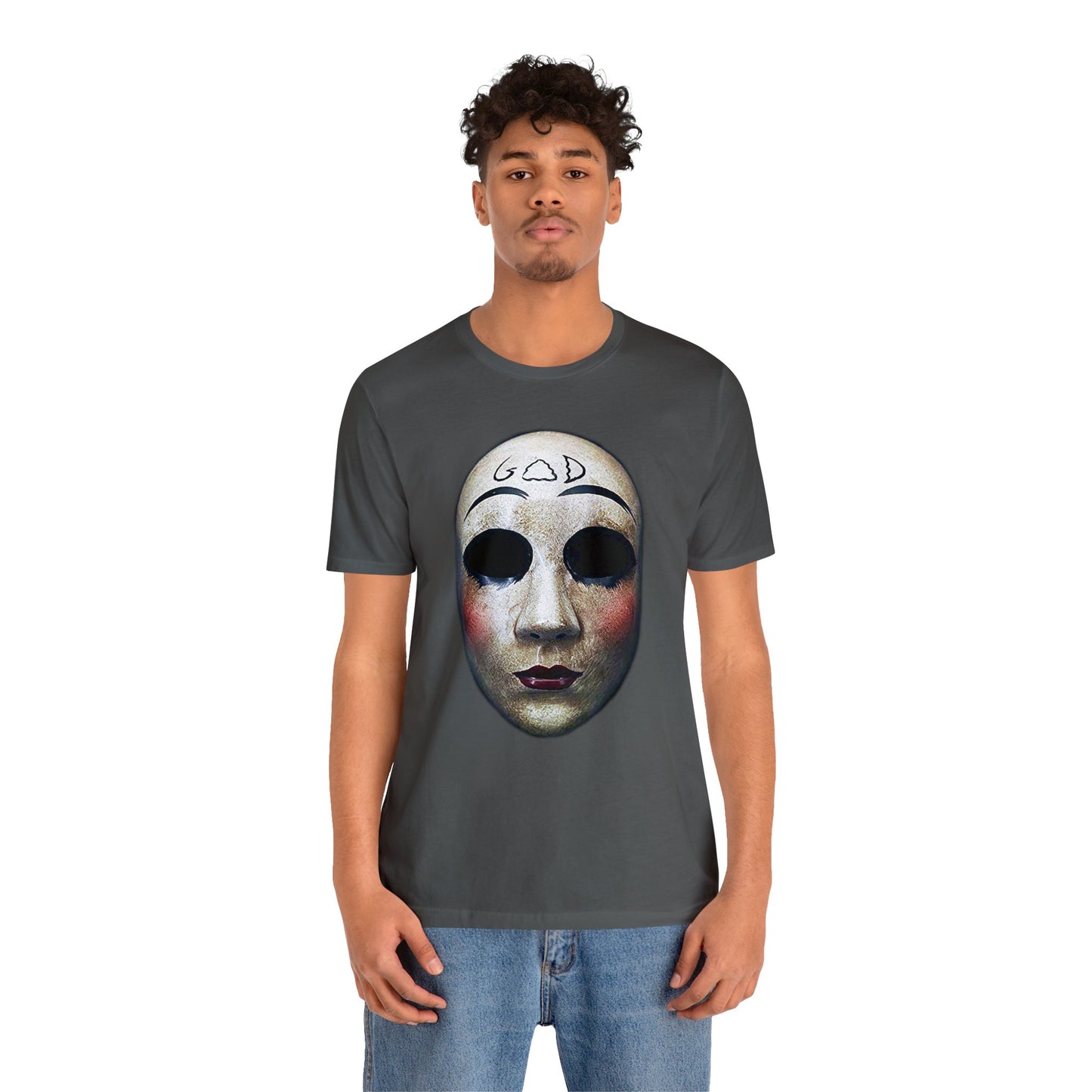 Halloween The Purge God Mask Short Sleeve T-Shirt - Iconic Horror Movie Tee, The Purge Mask Graphic Shirt