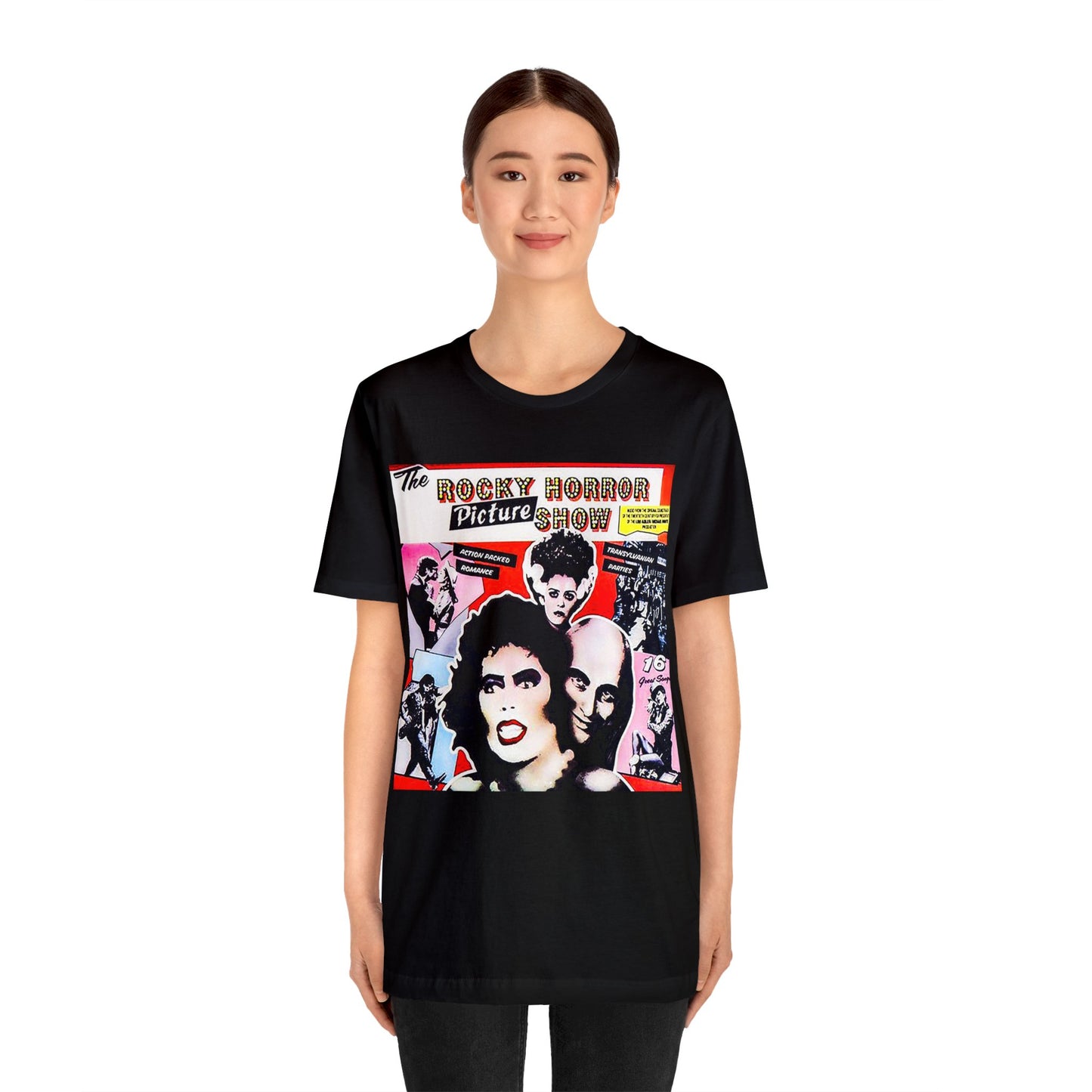 Halloween Rocky Horror Picture Show Album Cover Short Sleeve T-Shirt - Classic Musical Tee - Cult Film Shirt - Time Warp Fan Gift