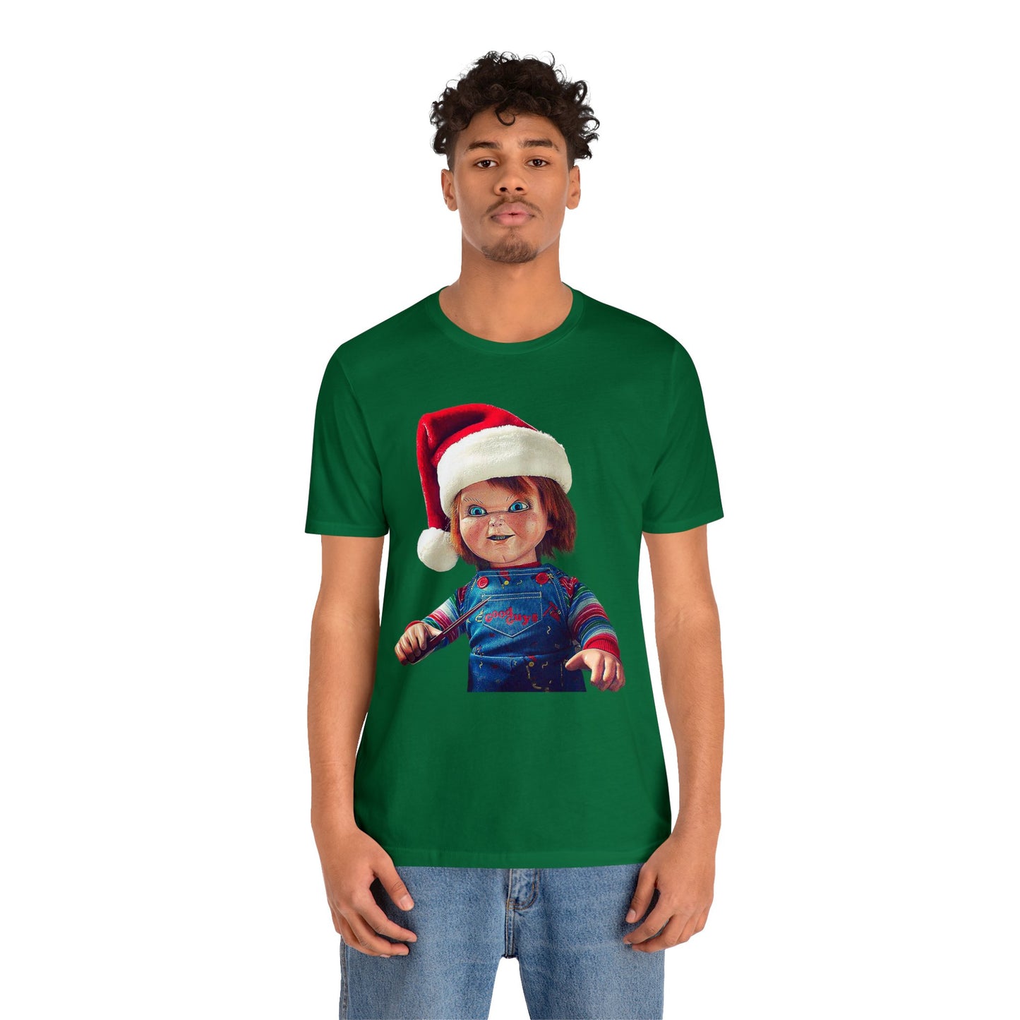 Yuletide Chucky Holiday Short Sleeve T-Shirt - Festive Horror Christmas Tee