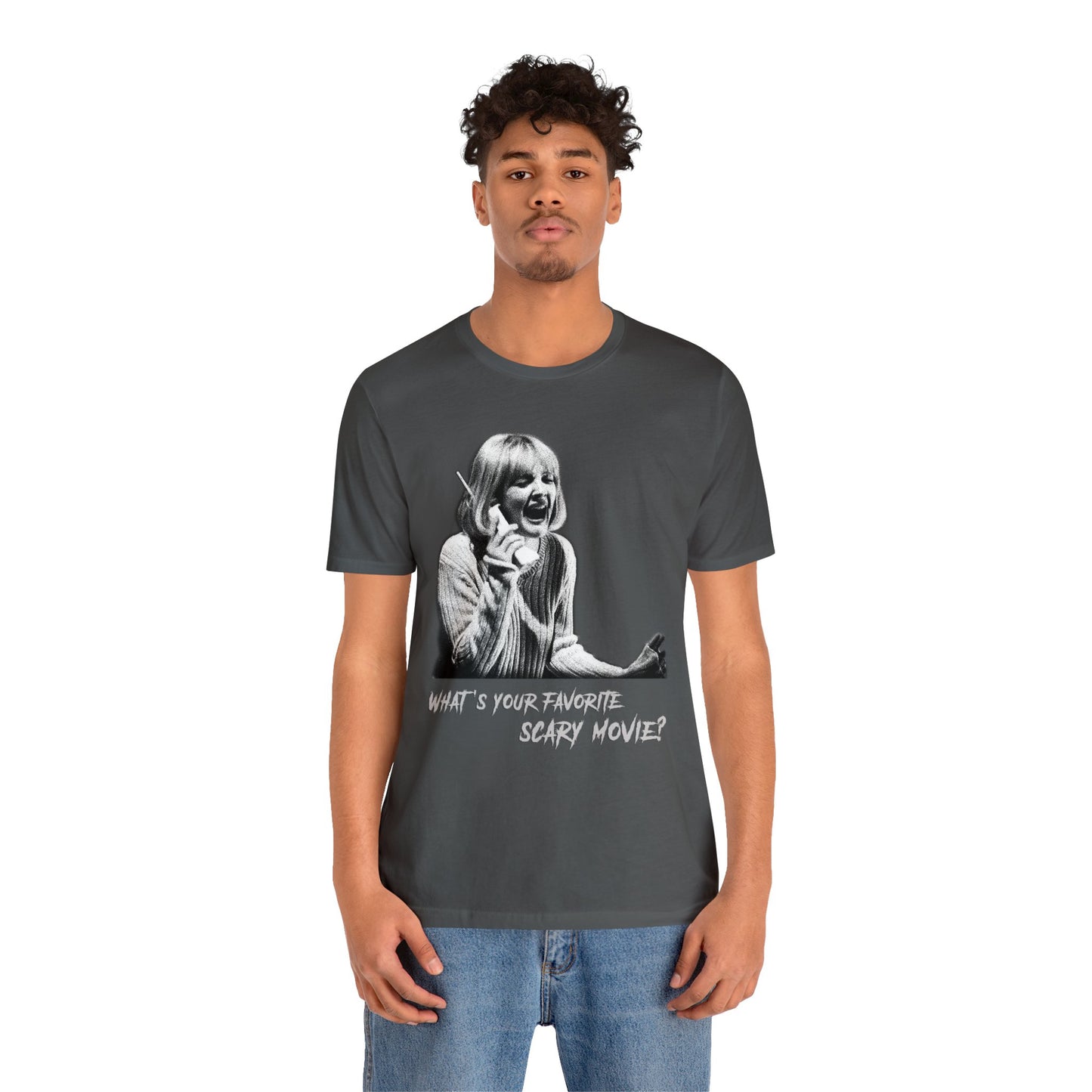 Halloween Casey Becker Scream Movie Short Sleeve T-Shirt - Horror Film Fan Tee, Classic Slasher Icon Shirt