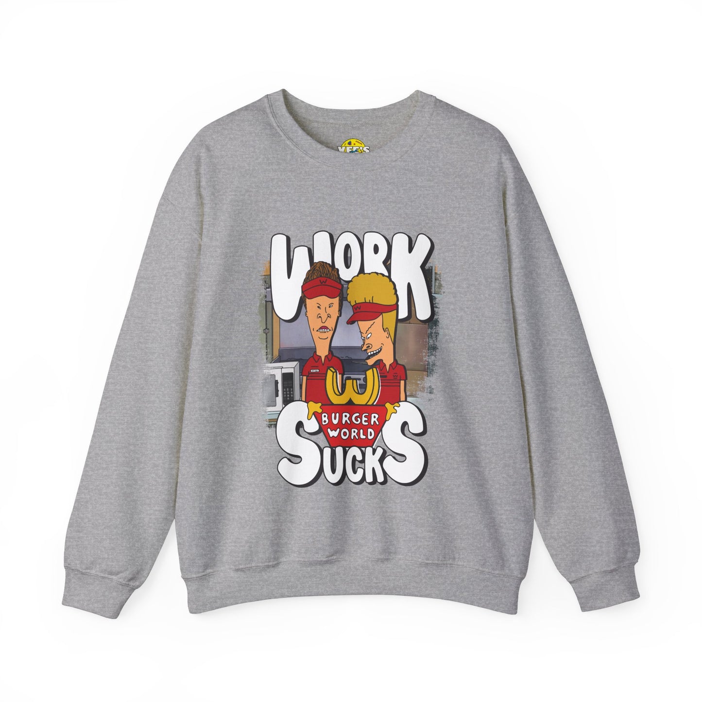 Beavis and Butt-Head Work Sucks Sweatshirt - 90s Nostalgia