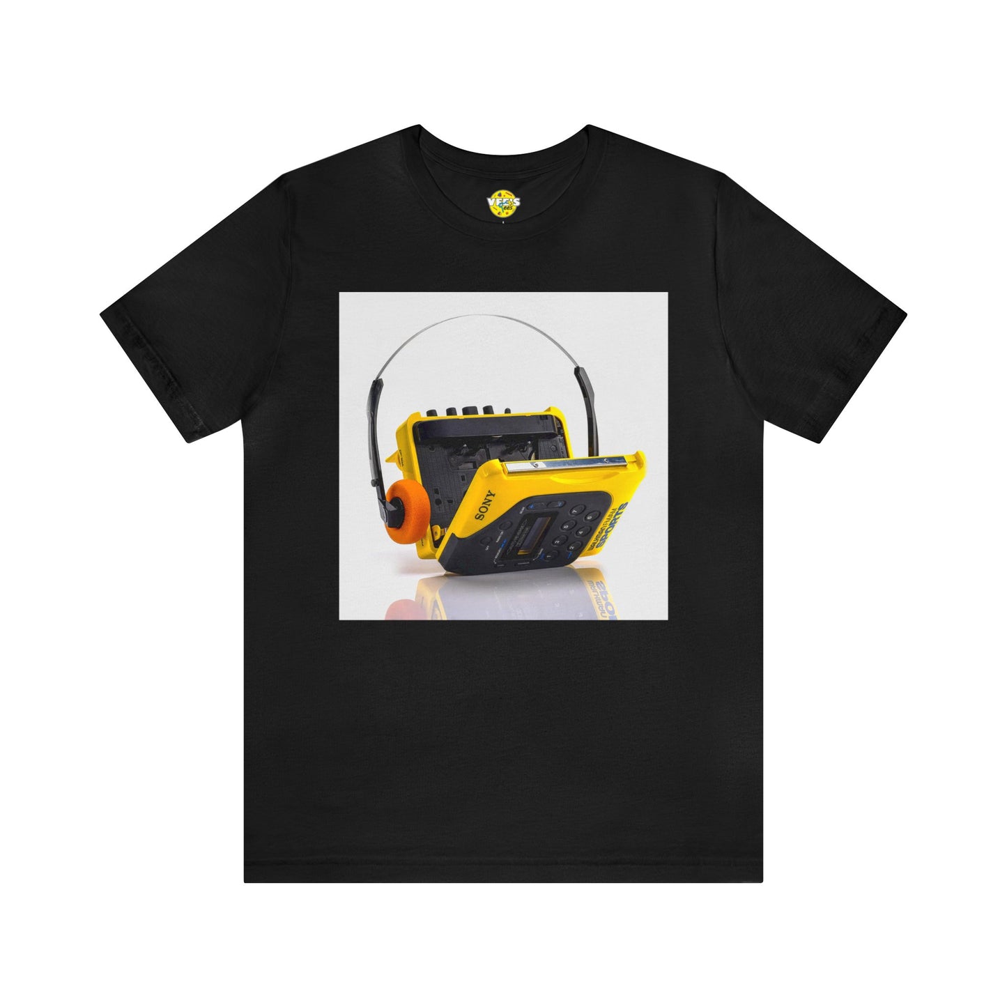 Retro Sony Walkman Cassette Player Short Sleeve T-Shirt - Vintage Music Tee