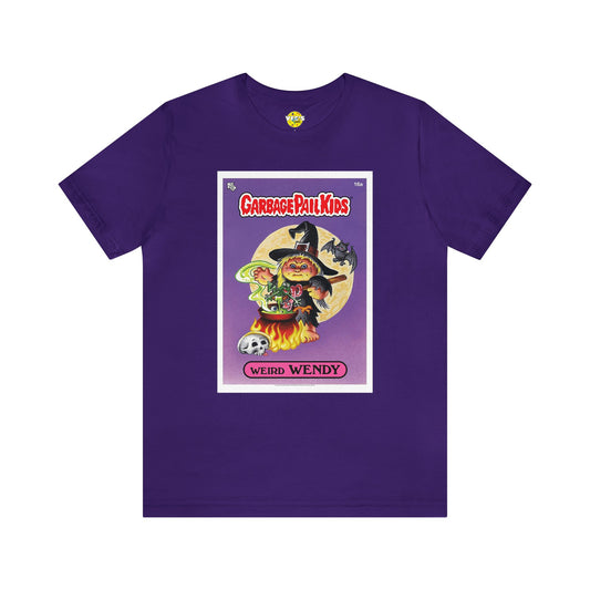 Halloween Garbage Pail Kids Weird Wendy Short Sleeve T-Shirt - Retro Sticker Art Tee, Vintage 80s Graphic Shirt