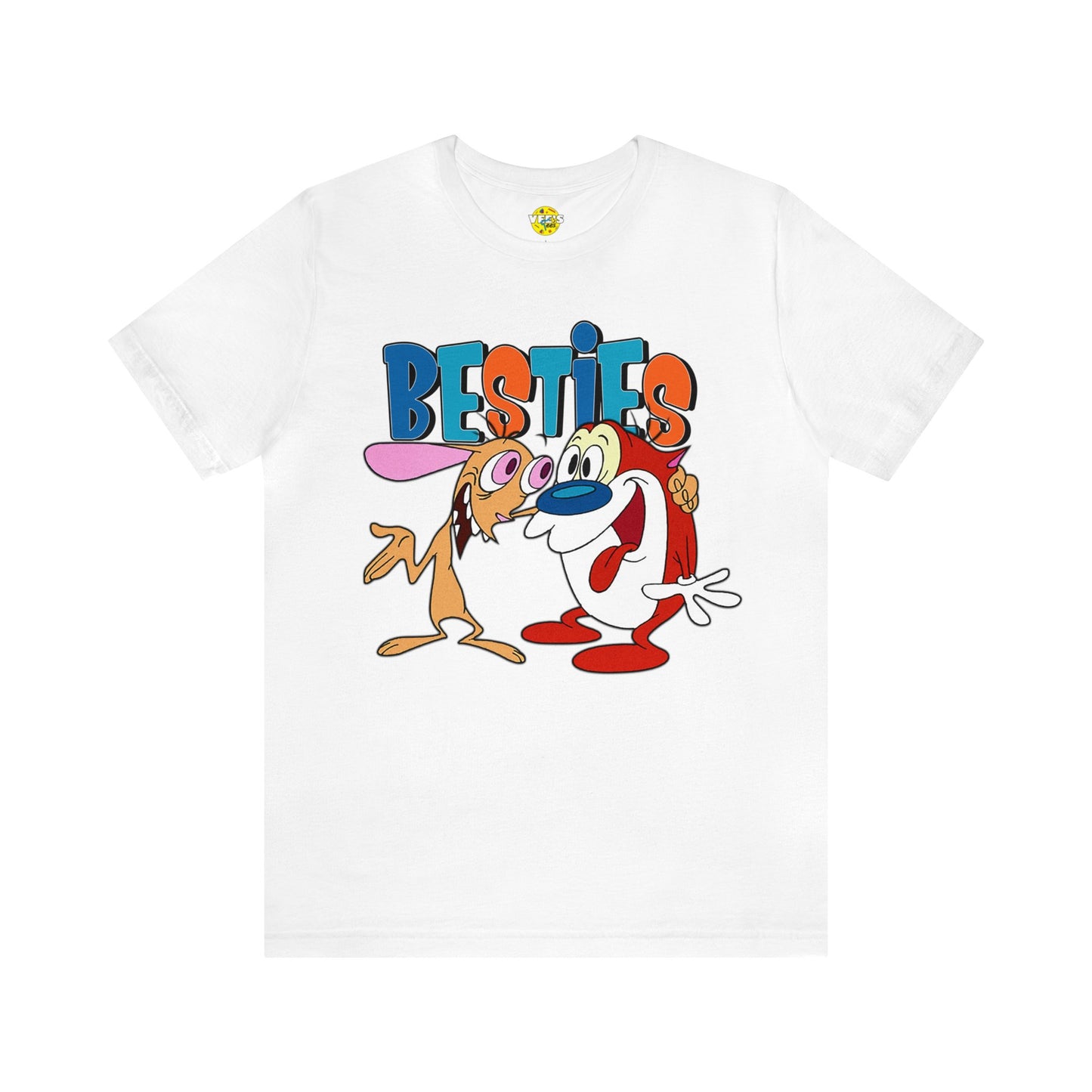 Ren & Stimpy Besties Short Sleeve T-shirt - 90s Cartoon Retro TV Show