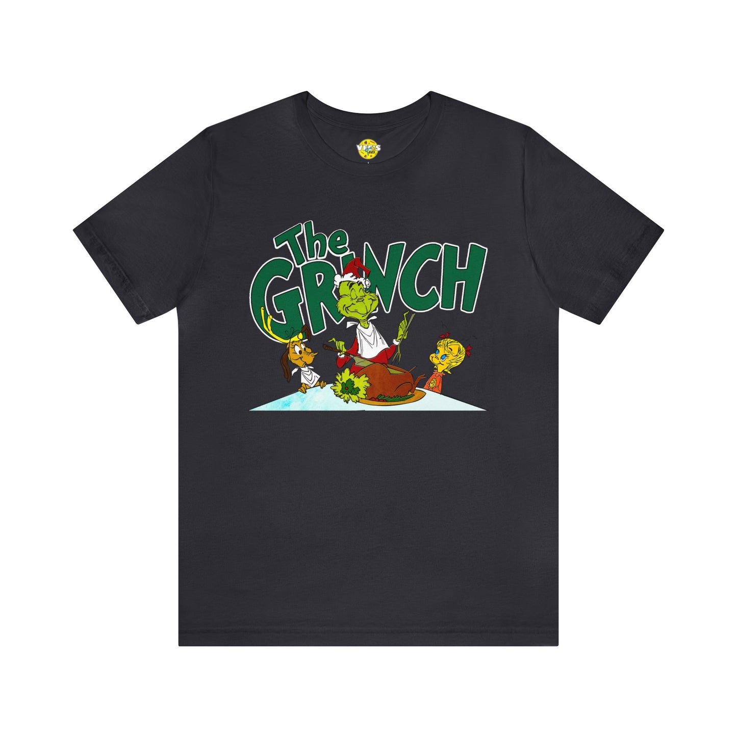 The Grinch cartoon tshirt - The Grinch Christmas table tshirt - Holiday Grinch Christmas table tshirt - Christmas Grinch dinner tshirt