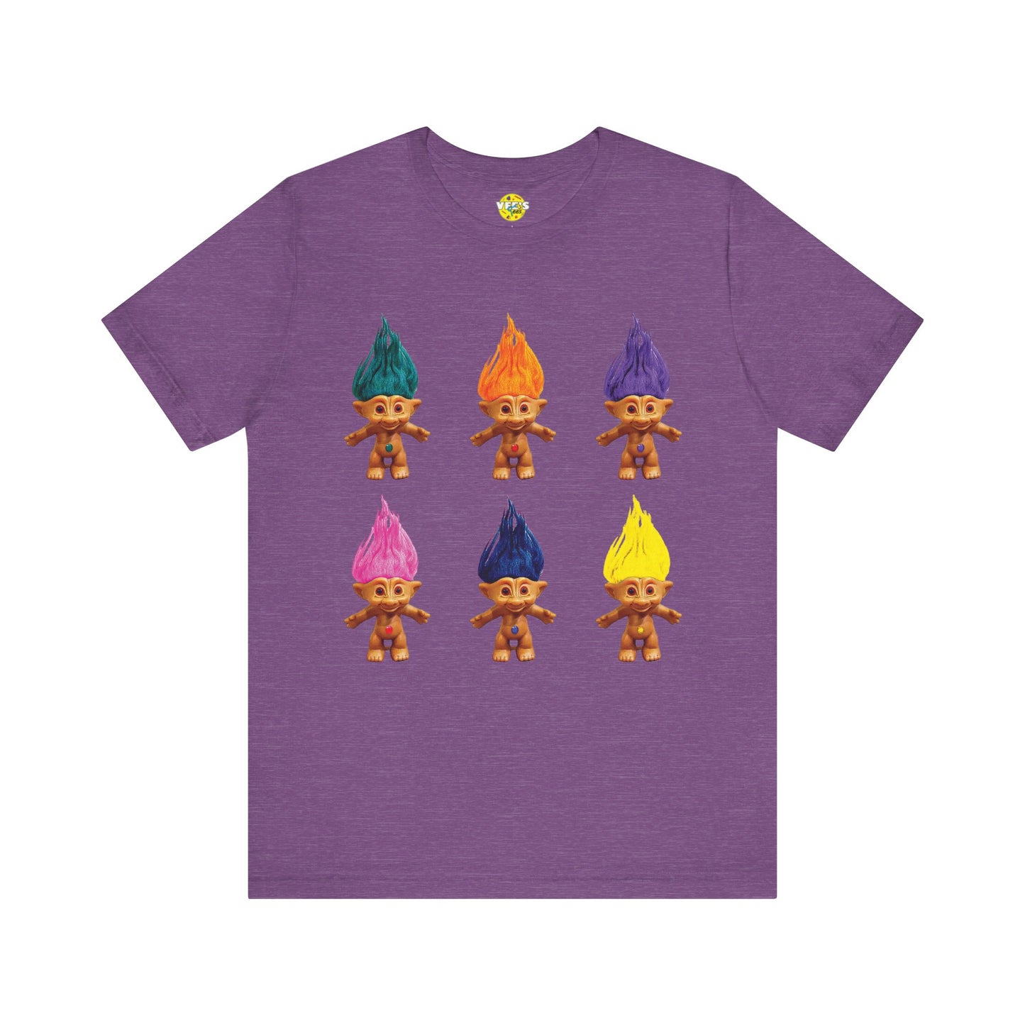 Vintage Treasure Troll Squad Short Sleeve T-Shirt - Retro 90s Nostalgia Tee