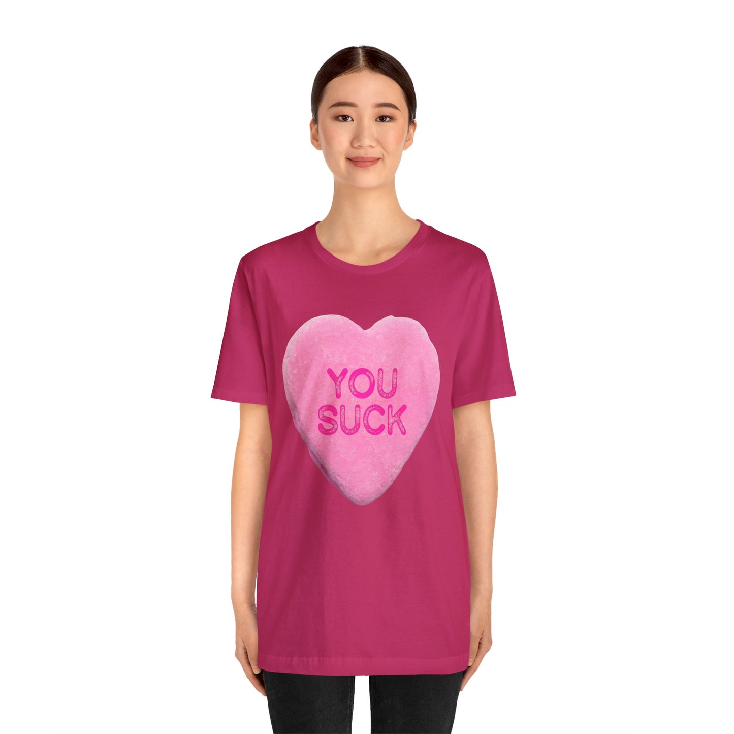 Funny Valentines Day Candy Shirt - Funny Candy Hearts Tshirt - Anti-Valentines Conversation Hearts TShirt - Anti-Valentines Day Candy Hearts