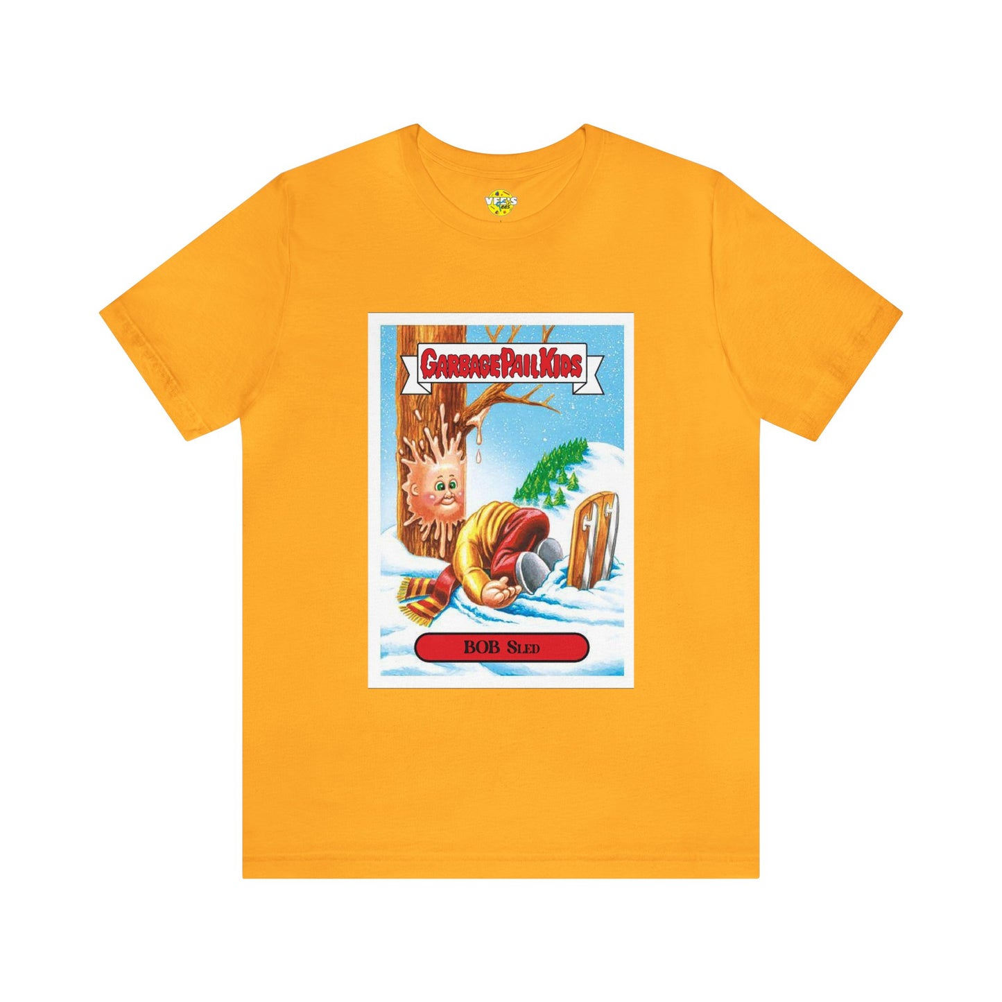 Garbage Pail Kids tshirt - Christmas Garbage Pail Kids tshirt - Bob Sled Garbage Pail Kid tshirt - Garbage Pail Kid Bob Sled tshirt