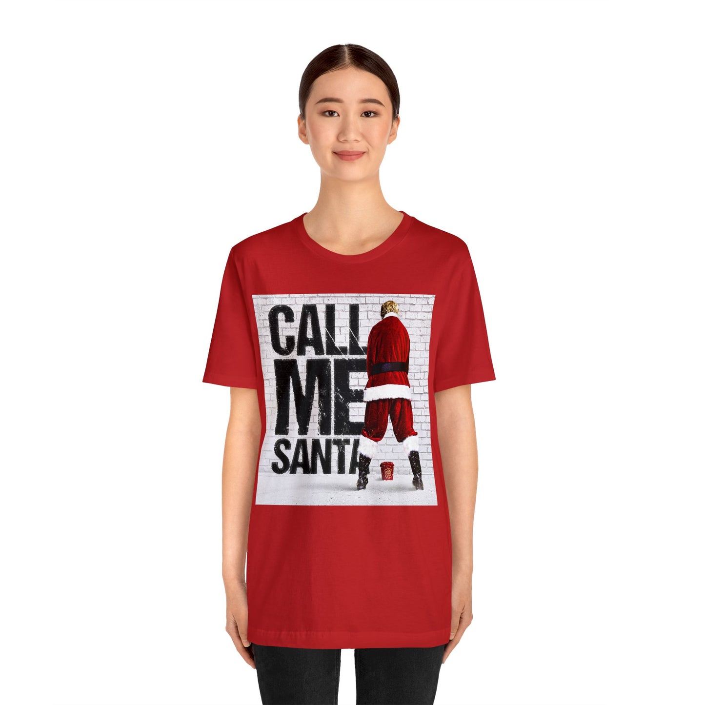 Funny Holiday Movie Tshirt - Bad Santa Tshirt - Santa Claus Movie Tshirt - Call Me Santa Shirt - Bad Santa Call Me Santa Tee